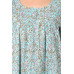Light Blue Printed Cotton Nighty for Women – Comfortable Maxi Night Dress